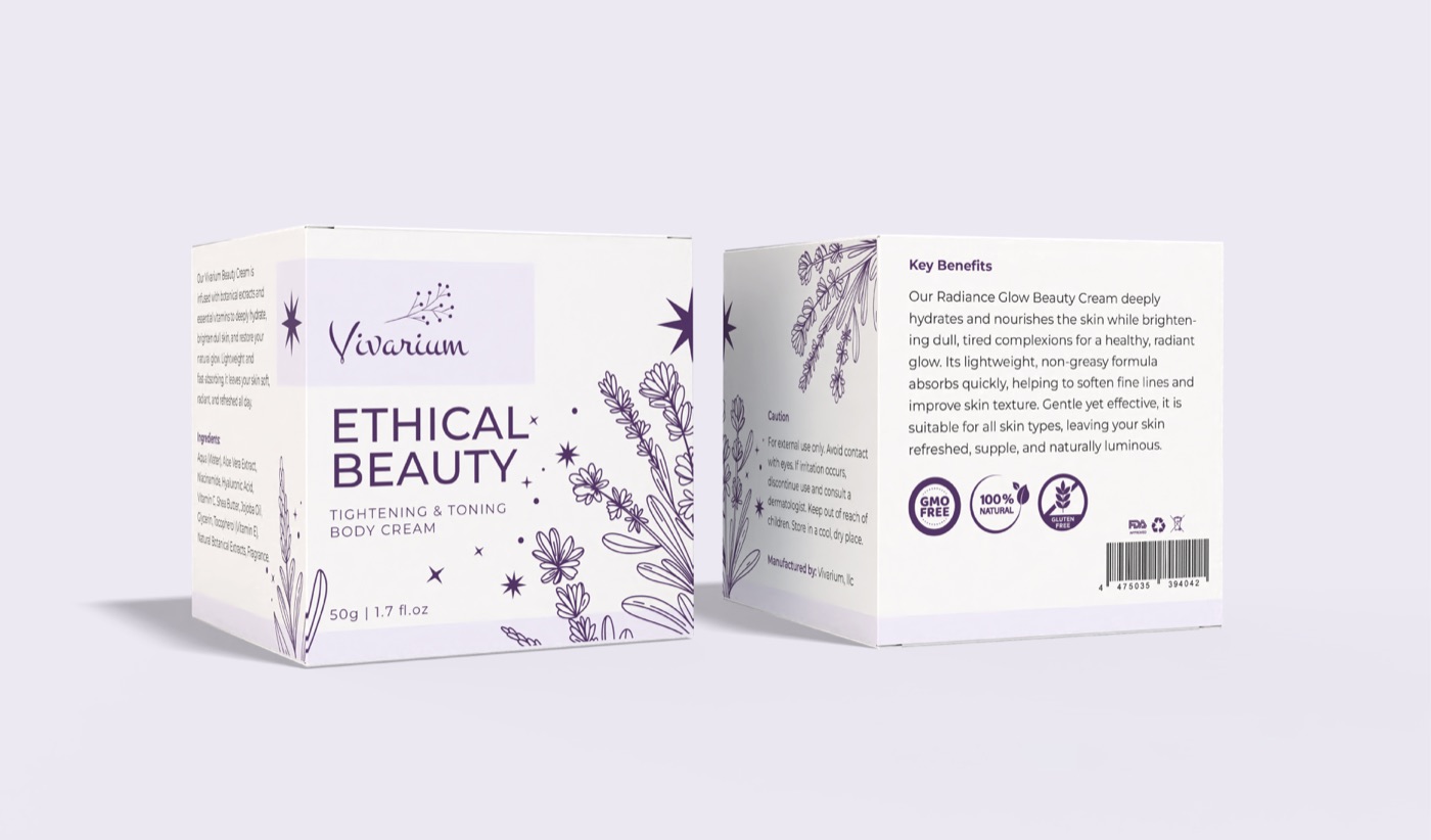 Cosmetic box packaging design