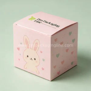 Custom pink blind box with cartoon bunny artwork